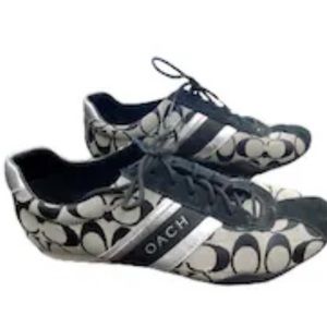 Women's Black and White Sneakers